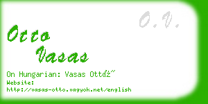 otto vasas business card